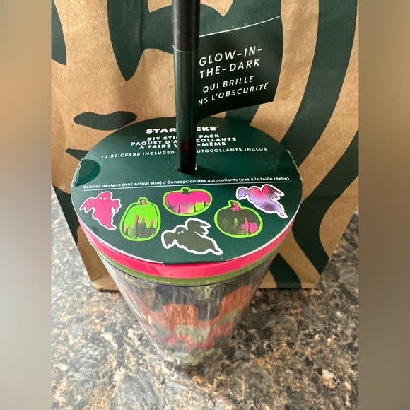 NWT Starbucks Halloween 2023 Grande Glow in the Dark Drip 16oz. Tumbler - Picture 3 of 5